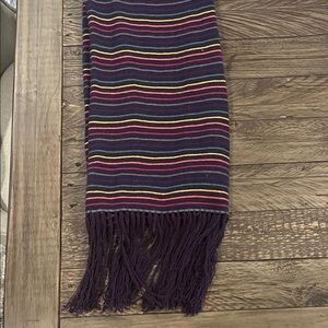 Garnet Hill cashmere rainbow scarf